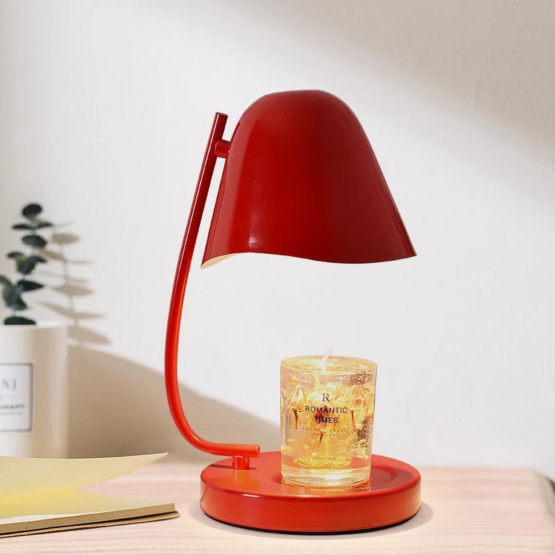 Traditional French Dome Plastic 1-Light Melting Wax Table Lamp For Bedroom