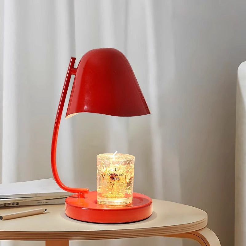 Traditional French Dome Plastic 1-Light Melting Wax Table Lamp For Bedroom