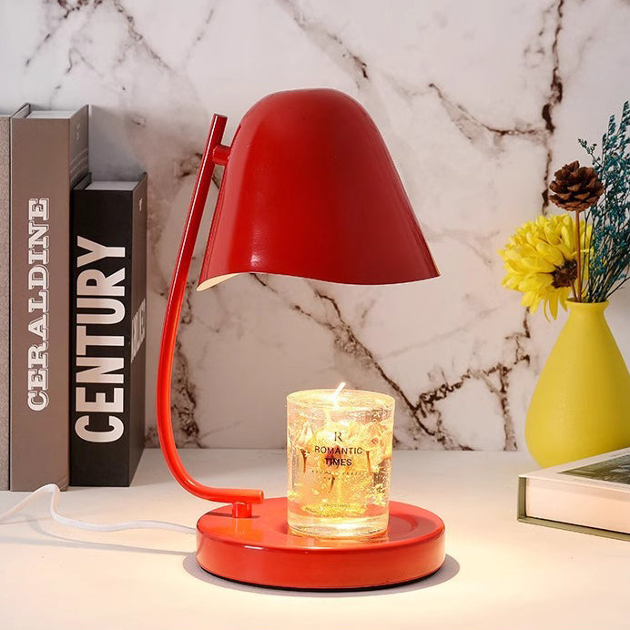 Traditional French Dome Plastic 1-Light Melting Wax Table Lamp For Bedroom
