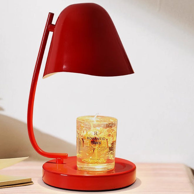 Traditional French Dome Plastic 1-Light Melting Wax Table Lamp For Bedroom