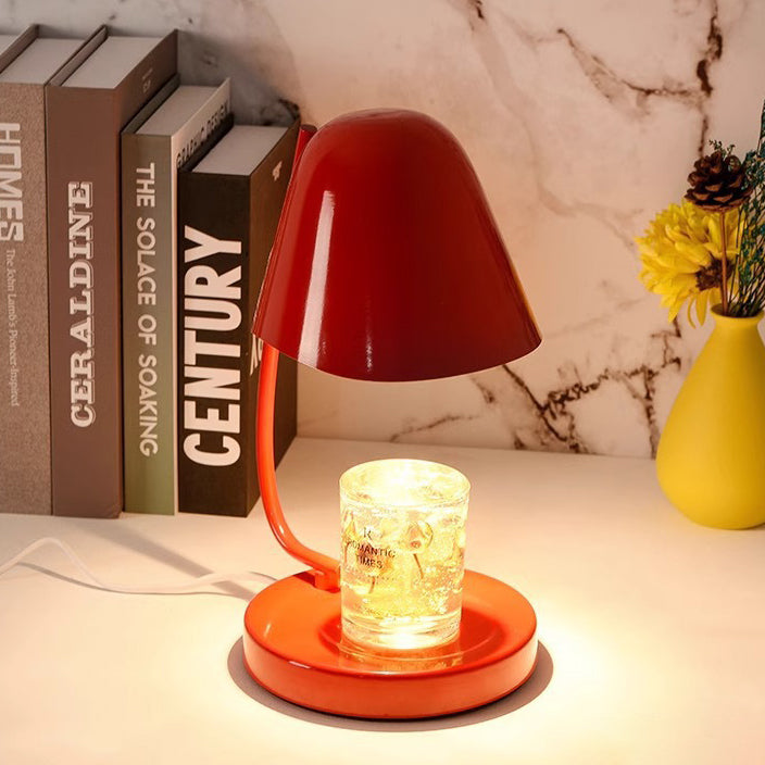 Traditional French Dome Plastic 1-Light Melting Wax Table Lamp For Bedroom