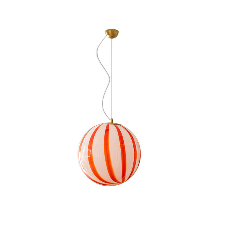 Modern Eclectic Lollipop Ball Iron Acrylic 1-Light Pendant Light For Living Room