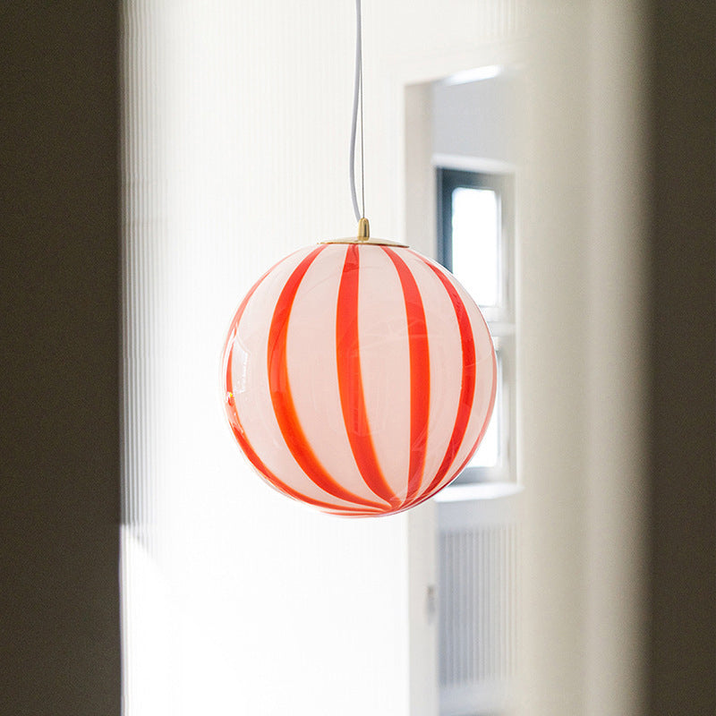 Modern Eclectic Lollipop Ball Iron Acrylic 1-Light Pendant Light For Living Room