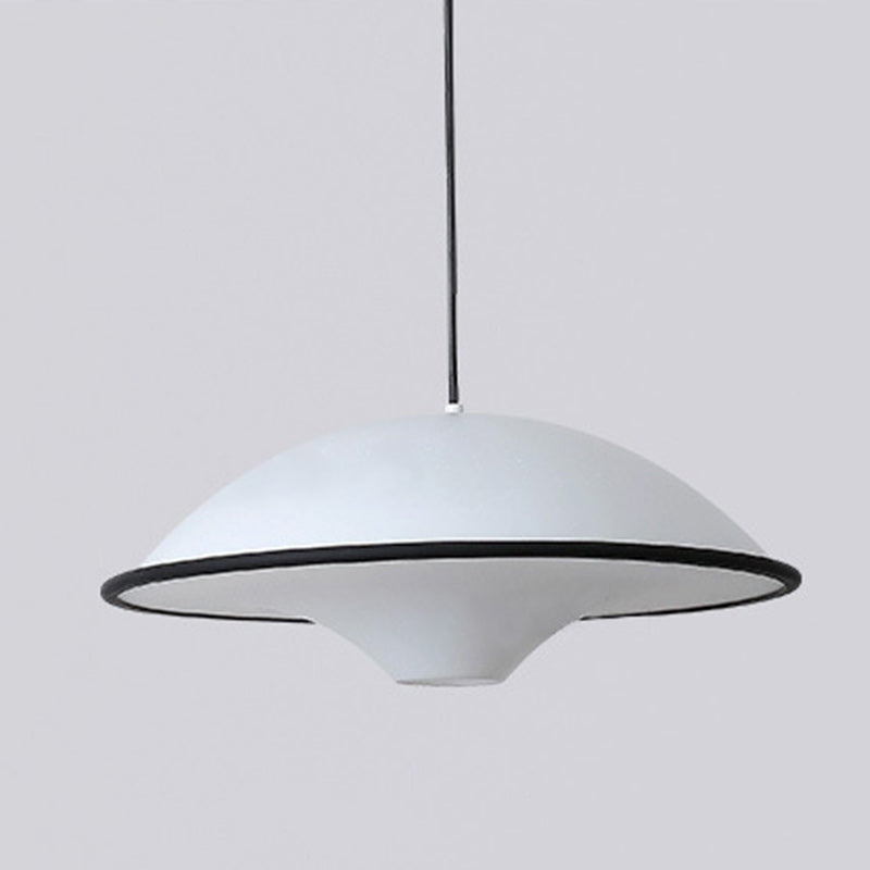Modern Minimalist Dome Copper Acrylic 1-Light Pendant Light For Bedroom
