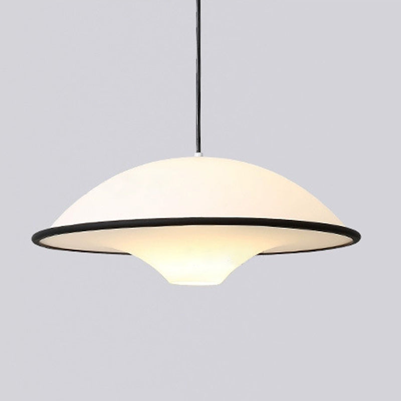 Modern Minimalist Dome Copper Acrylic 1-Light Pendant Light For Bedroom