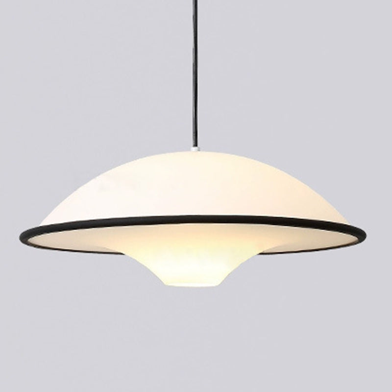 Modern Minimalist Dome Copper Acrylic 1-Light Pendant Light For Bedroom