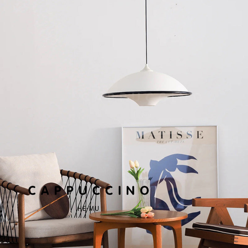 Modern Minimalist Dome Copper Acrylic 1-Light Pendant Light For Bedroom