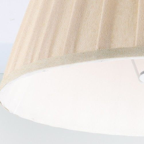 Traditional Chinese Cone Lampshade Ceramic Fabric Iron 1-Light Table Lamp For Living Room