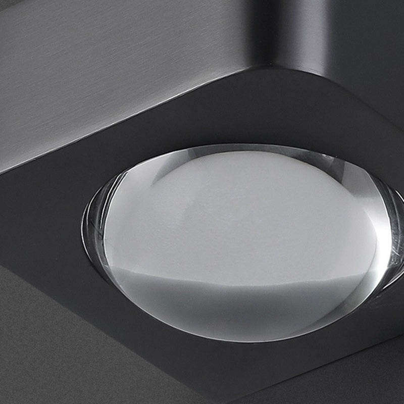 Contemporary Scandinavian Spherical Stainless Steel Glass LED Wall Sconce Lamp For Living Room