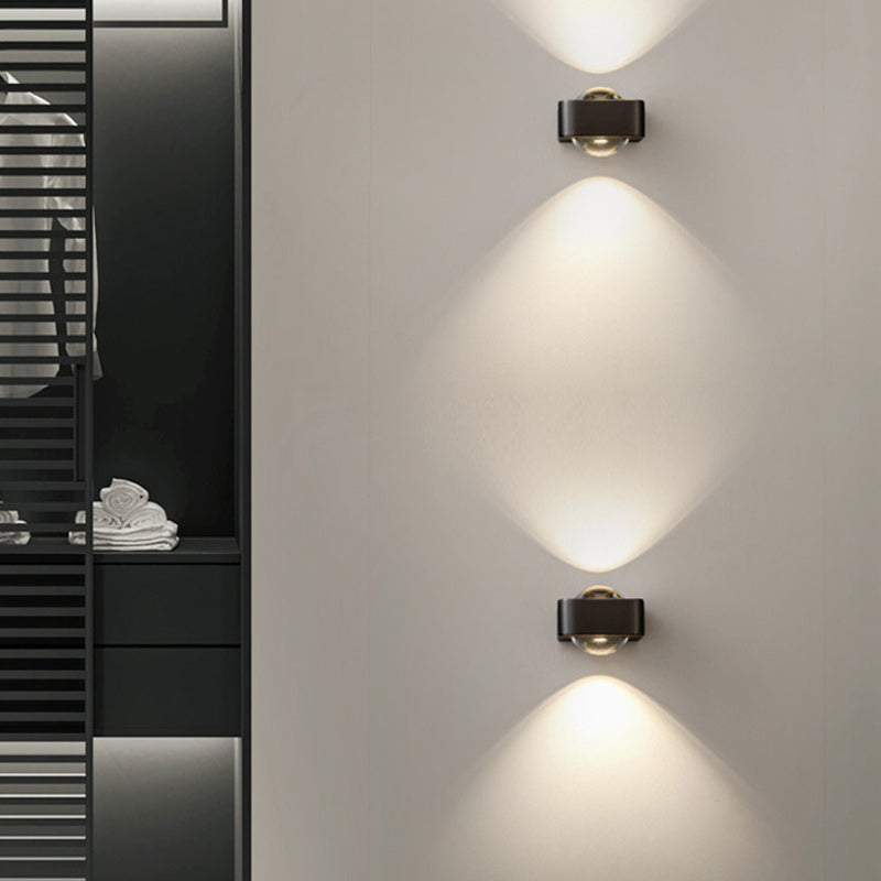 Contemporary Scandinavian Spherical Stainless Steel Glass LED Wall Sconce Lamp For Living Room