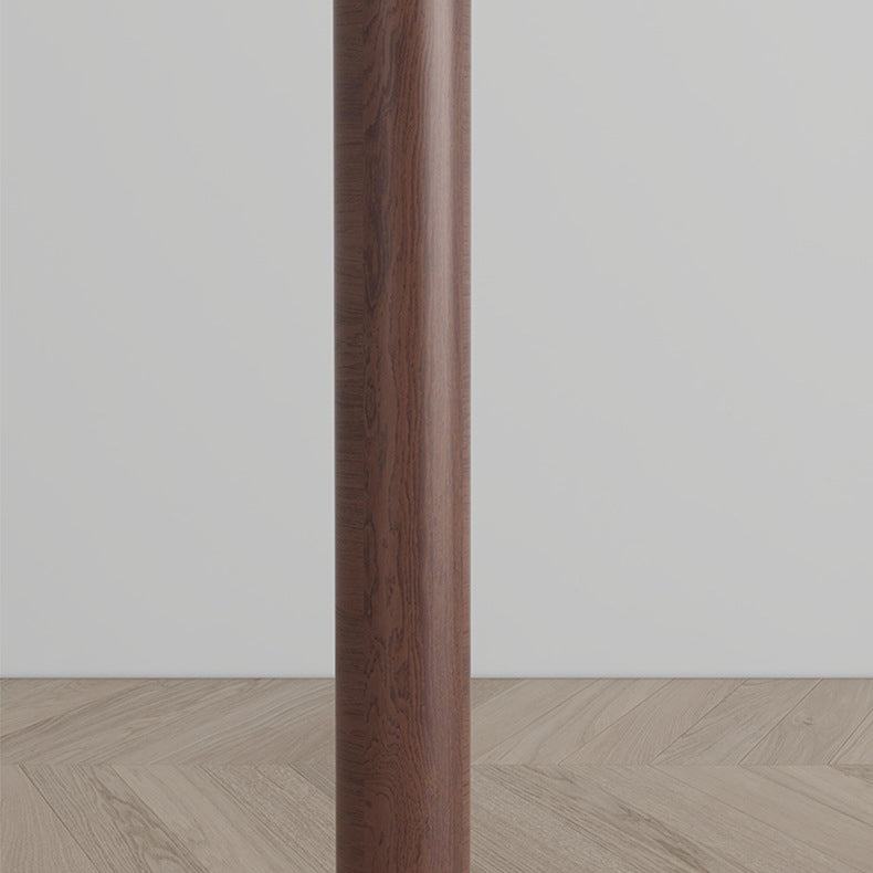 Traditional French Cone Iron Fabric Wood 3-Light Standing Floor Lamp For Bedroom