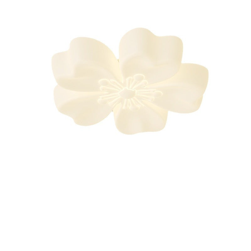 Modern Simplicity Flower Metal Acrylic LED Semi-Flush Mount Ceiling Light For Bedroom