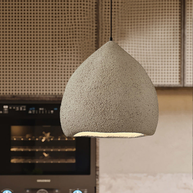 Traditional Japanese Dome High Density Polystyrene 1-Light Pendant Light For Living Room