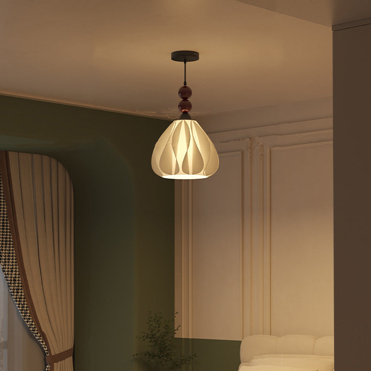 Modern Eclectic Petal Iron PLA 1-Light Pendant For Bedroom