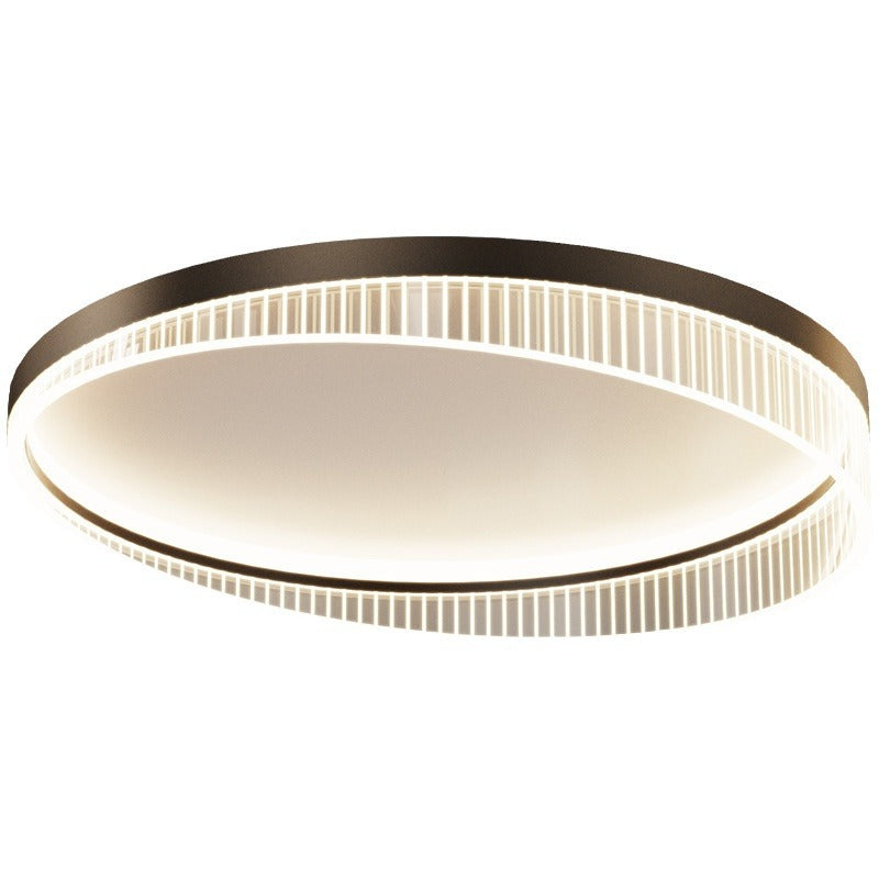Modern Luxury Round Iron Acrylic LED Flush-Mount Ceiling Light For Bedroom