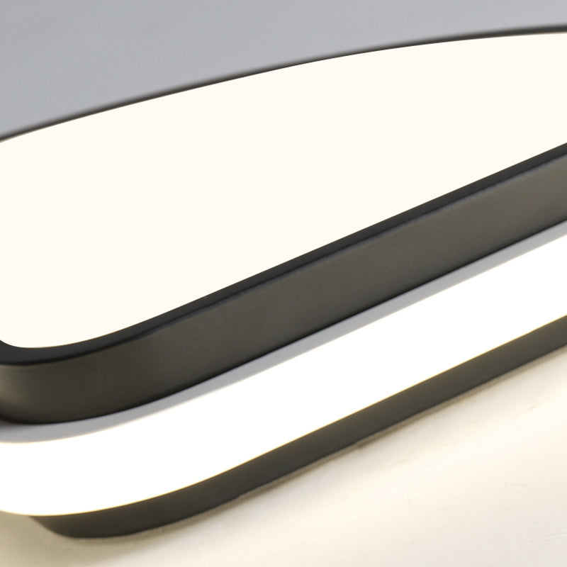 Contemporary Creative Round Iron Metal Acrylic LED Flush-Mount Ceiling Light For Bedroom