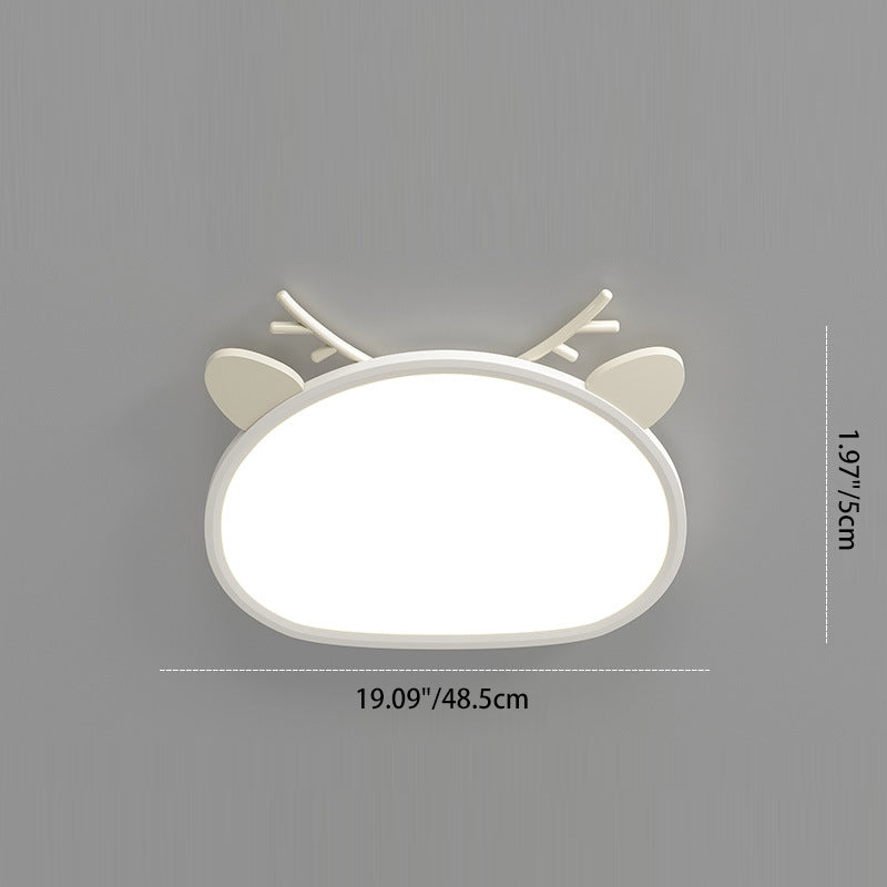 Children's Room LED Ceiling Light with Cute Animal Design