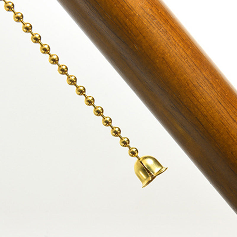 Contemporary Retro Cone Solid Wood Fabric 1-Light Table Lamp For Bedroom