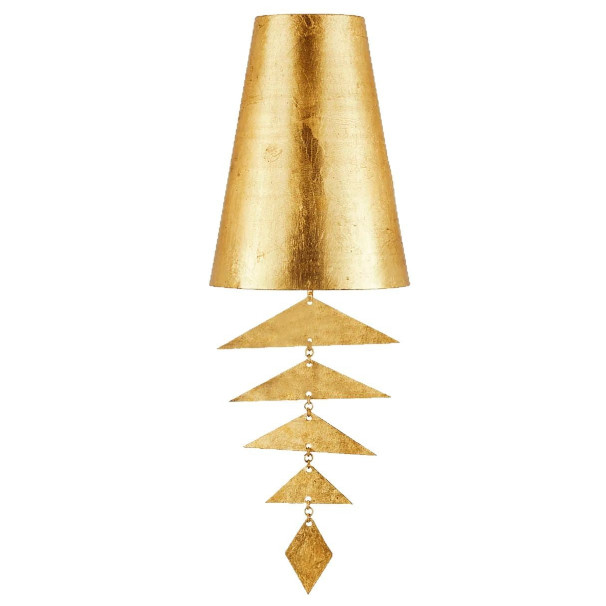 Modern Art Deco Wind Chime-Shaped Iron 1-Light Wall Sconce Lamp For Living Room