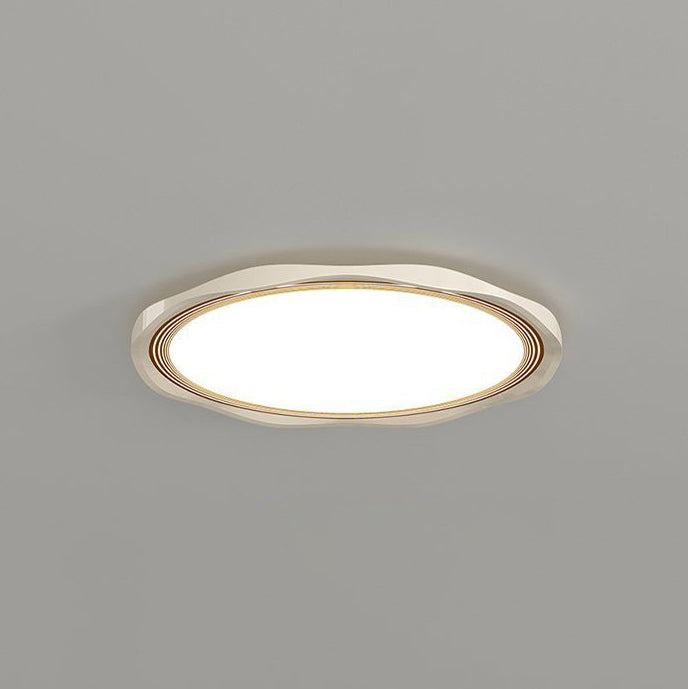 Modern Minimalist Round Iron Aluminum Alloy Acrylic LED Flush Mount Ceiling Light For Bedroom