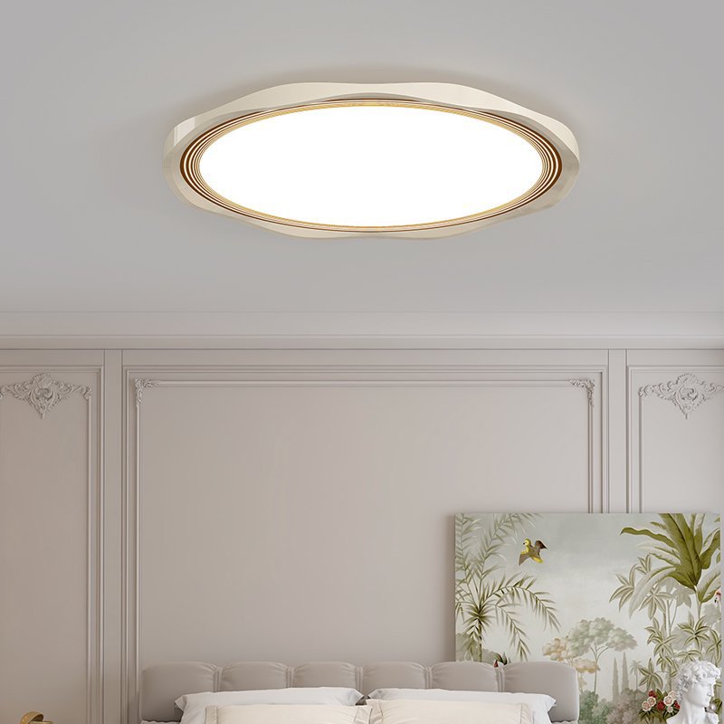 Modern Minimalist Round Iron Aluminum Alloy Acrylic LED Flush Mount Ceiling Light For Bedroom