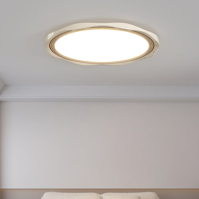 Modern Minimalist Round Iron Aluminum Alloy Acrylic LED Flush Mount Ceiling Light For Bedroom