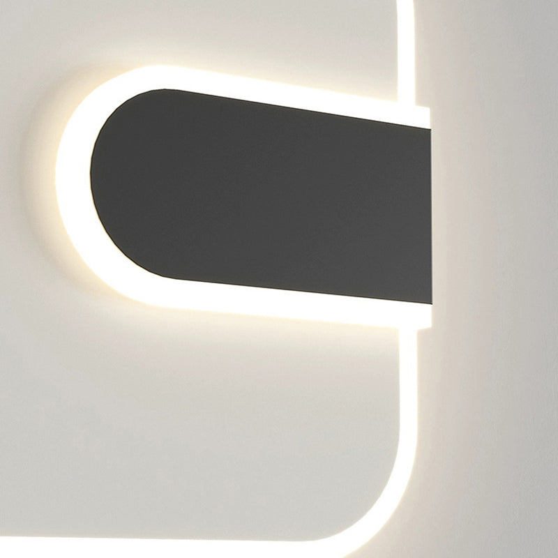 Modern Minimalist Round & Square Iron Acrylic LED Wall Sconce Lamp For Hallway