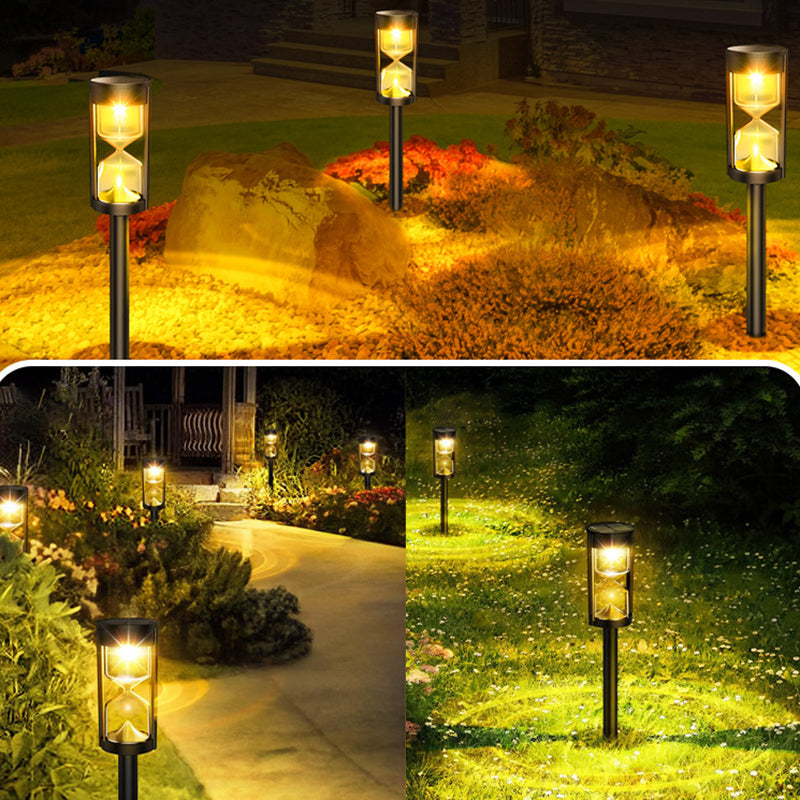 Modern Art Deco Waterproof Solar ABS PC Linear LED Outdoor Light For Garden