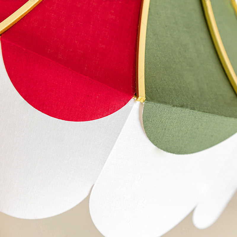 مصباح معلق دائري من القماش المعدني بتصميم آرت ديكو الحديث لغرفة النوم