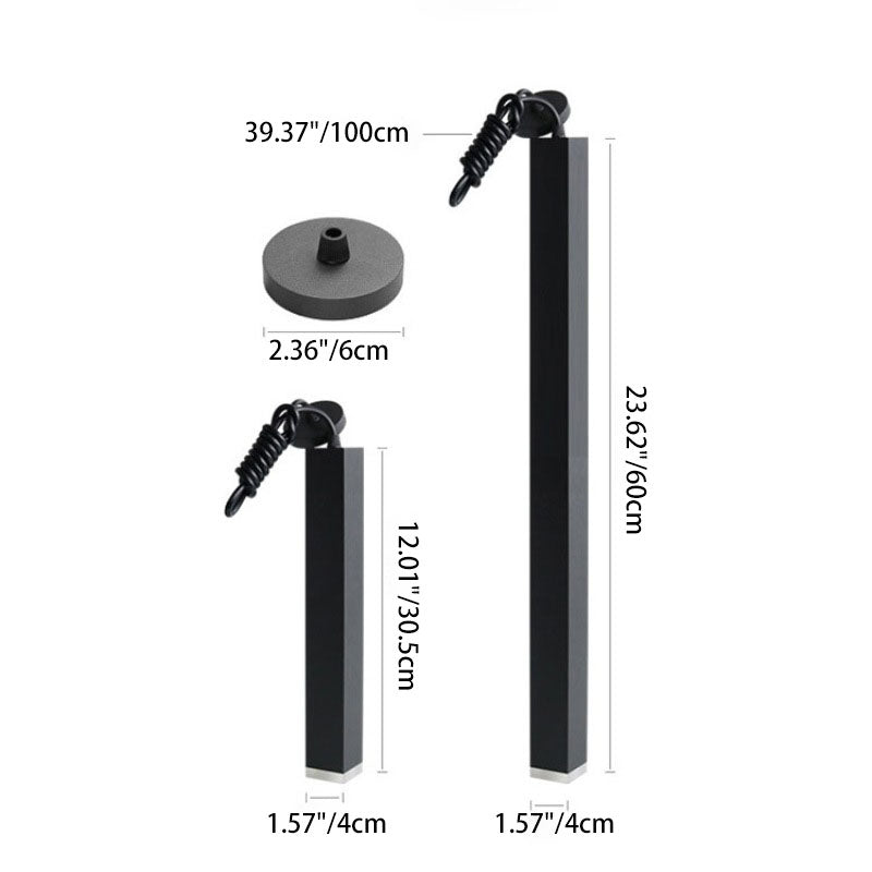 Modern Minimalist Aluminum Glass Linear LED Pendant Light For Living Room