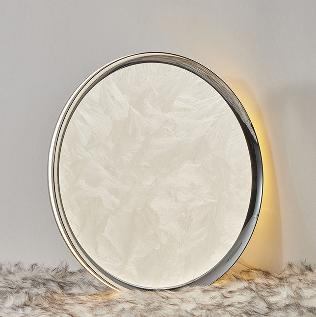 Modern Minimalist Aluminum Acrylic Round LED Flush Mount Ceiling Light For Bedroom