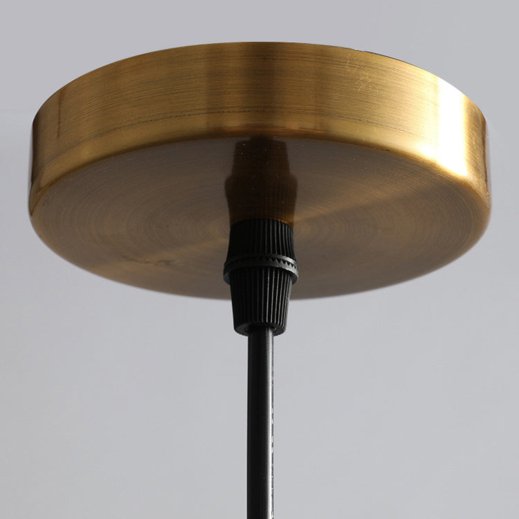 مصباح معلق زجاجي دائري أسطواني معاصر على الطراز الاسكندنافي، مزود بمصباح واحد، لغرفة المعيشة