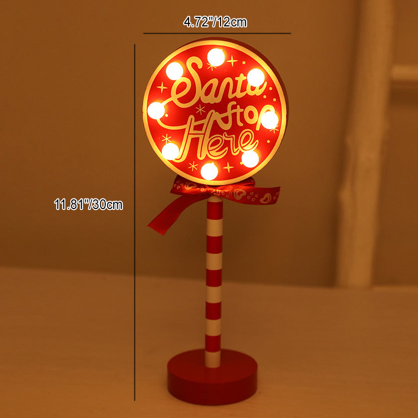 Modern Art Deco Round Octagon Rectangle Crown Christmas Hat House Metal Wood LED Table Lamp For Bedroom