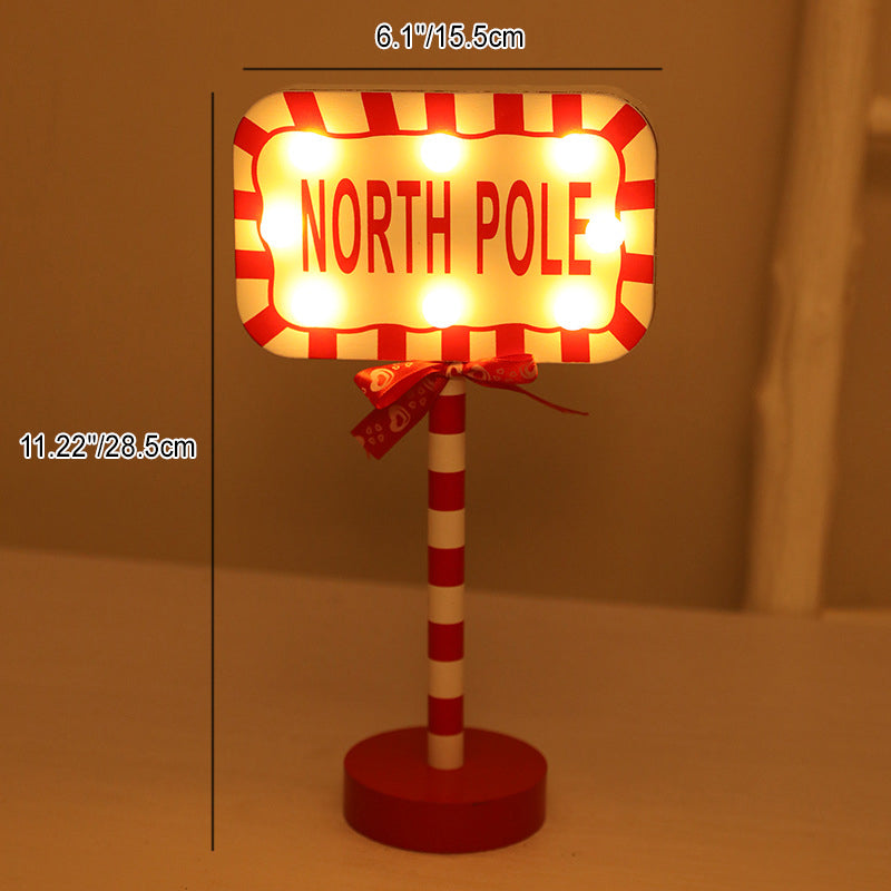 Modern Art Deco Round Octagon Rectangle Crown Christmas Hat House Metal Wood LED Table Lamp For Bedroom