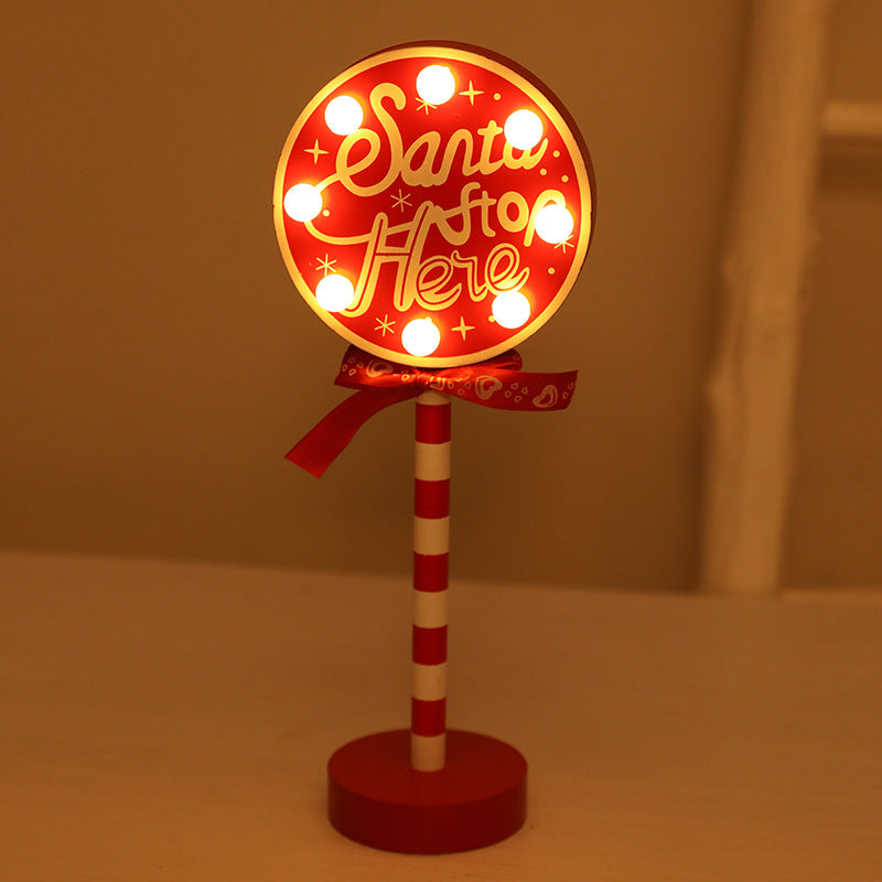 Modern Art Deco Round Octagon Rectangle Crown Christmas Hat House Metal Wood LED Table Lamp For Bedroom