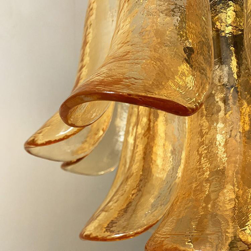 Traditional Vintage Horseshoe Split Round Glass Iron 7/9/15 Light Chandeliers For Bedroom