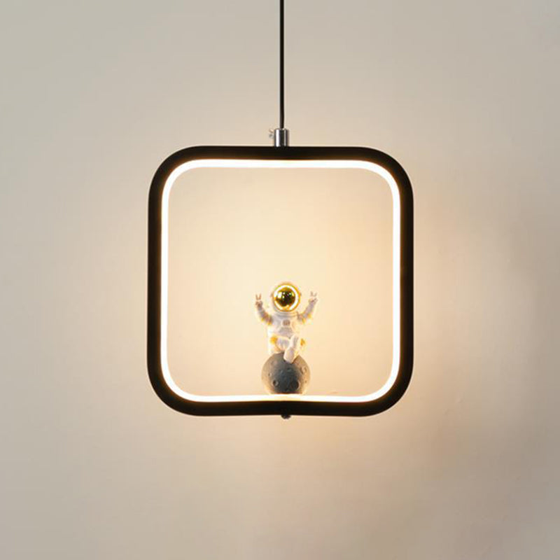 ثريات LED بتصميم آرت ديكو عصري على شكل أسطوانة مستديرة ومخروط مربع من الأكريليك والألومنيوم والحديد لغرفة المعيشة