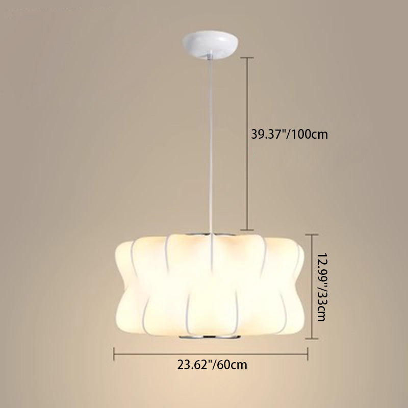 ثريا يابانية تقليدية دائرية من الحرير مزودة بمروحة و3 مصابيح لغرفة المعيشة
