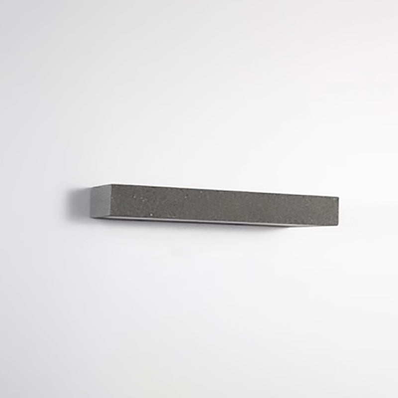 Modern Minimalist Square Long Acrylic Concrete LED Wall Sconce Lamp For Outdoor Patio