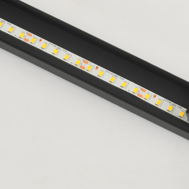 مصباح حائط LED مصنوع من الألومنيوم بقاعدة مستطيلة بتصميم عصري بسيط لغرفة المعيشة