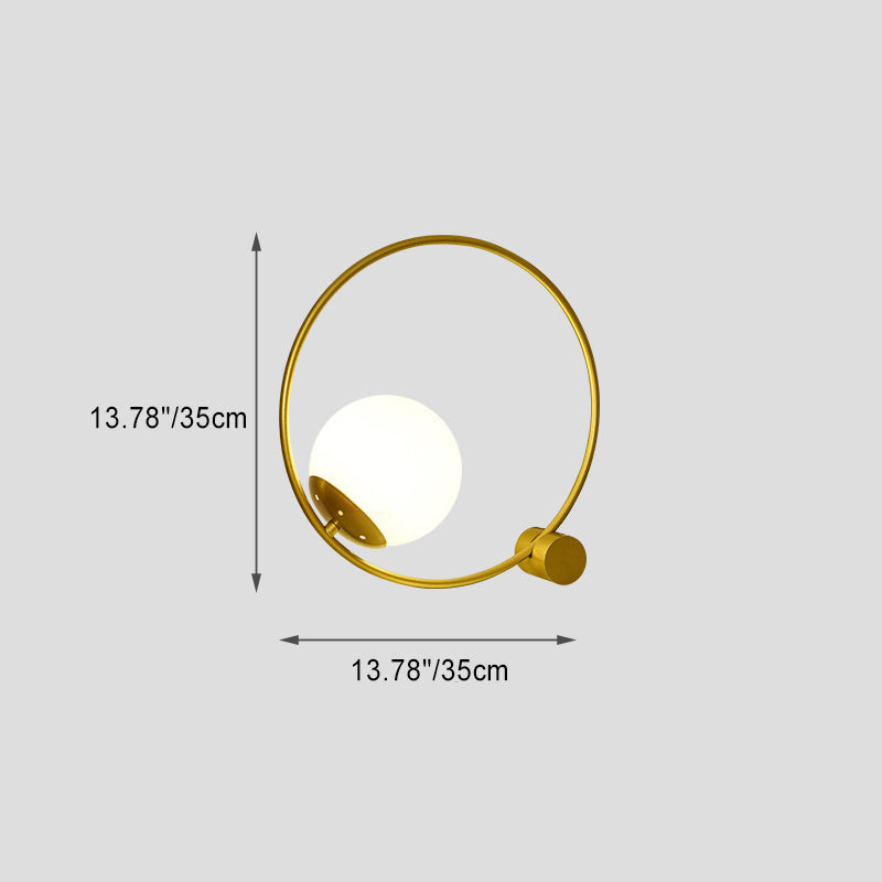 Modern Minimalist Magic Bean Round Iron 1-Light Table Lamp For Living Room