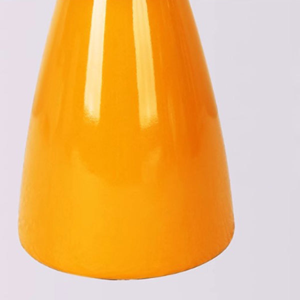 Contemporary Creative Pleated Cylinder Cone PVC Fabric Ceramic 1-Light Table Lamp For Bedroom