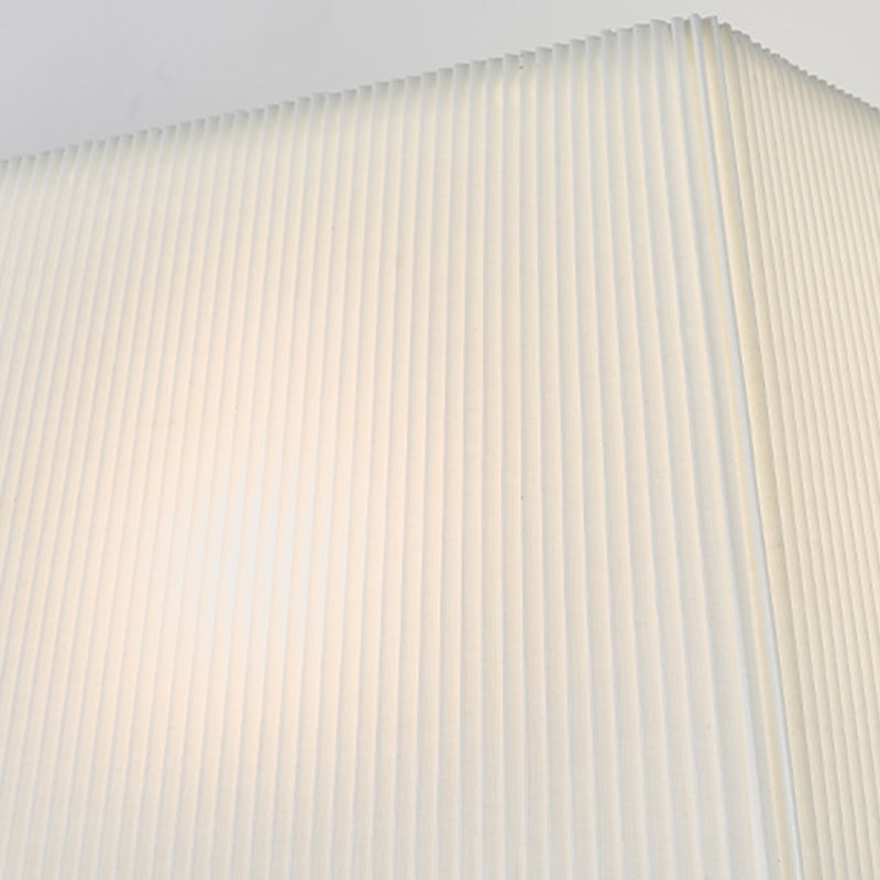 Modern Minimalist Scalloped Square Fabric Iron 1-Light Wall Sconce Lamp For Living Room