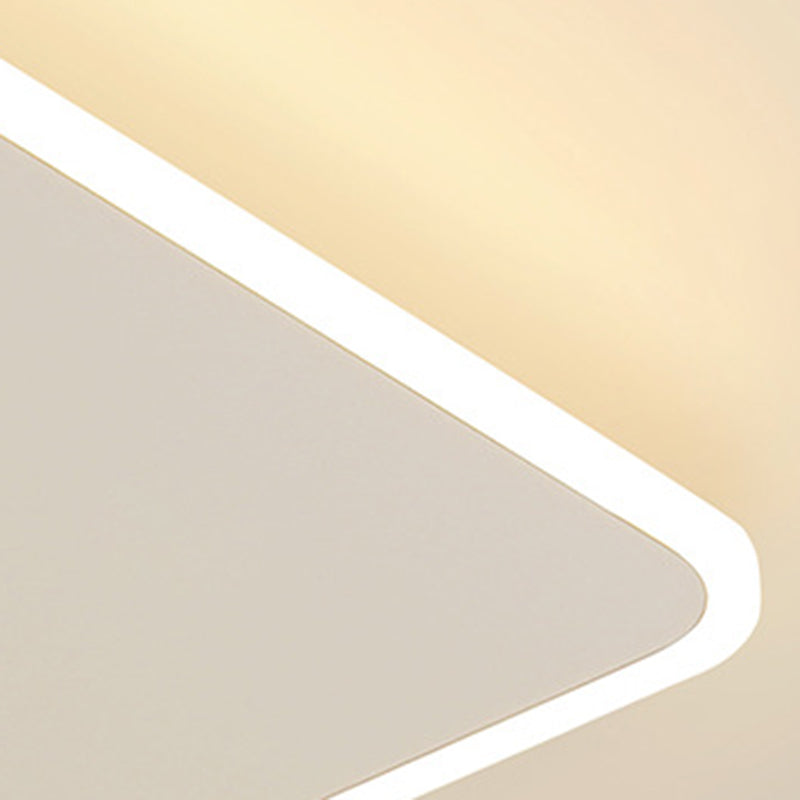 Modern Simplicity Square Stacked Acrylic Iron LED Flush Mount Ceiling Light For Living Room