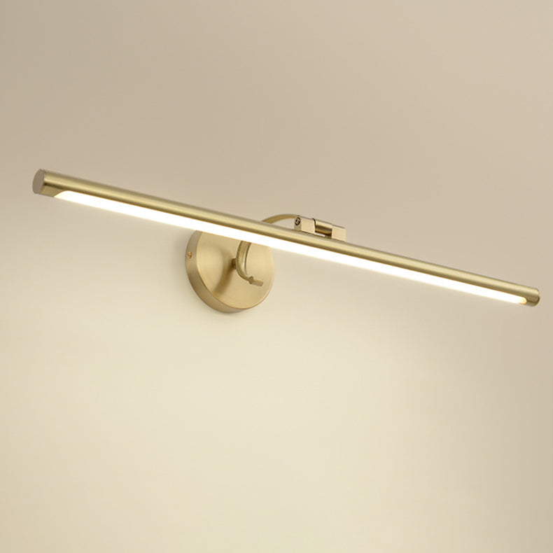 مصباح حائط LED بتصميم عصري بسيط مصنوع من شريط نحاسي وأكريليك للحمام