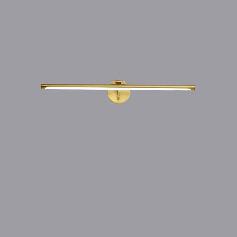 مصباح حائط LED بتصميم عصري بسيط مصنوع من شريط نحاسي وأكريليك للحمام
