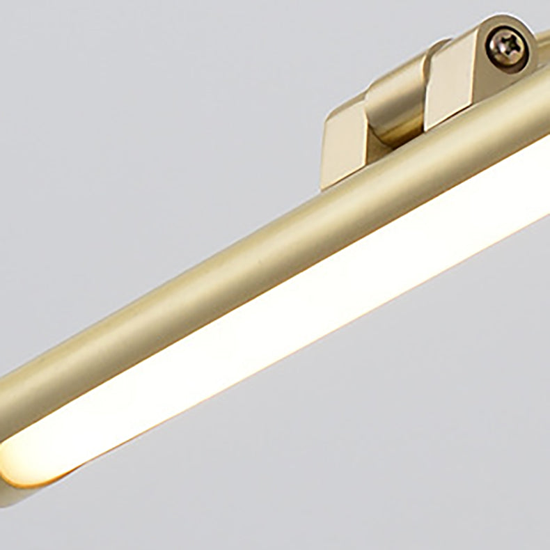 مصباح حائط LED بتصميم عصري بسيط مصنوع من شريط نحاسي وأكريليك للحمام