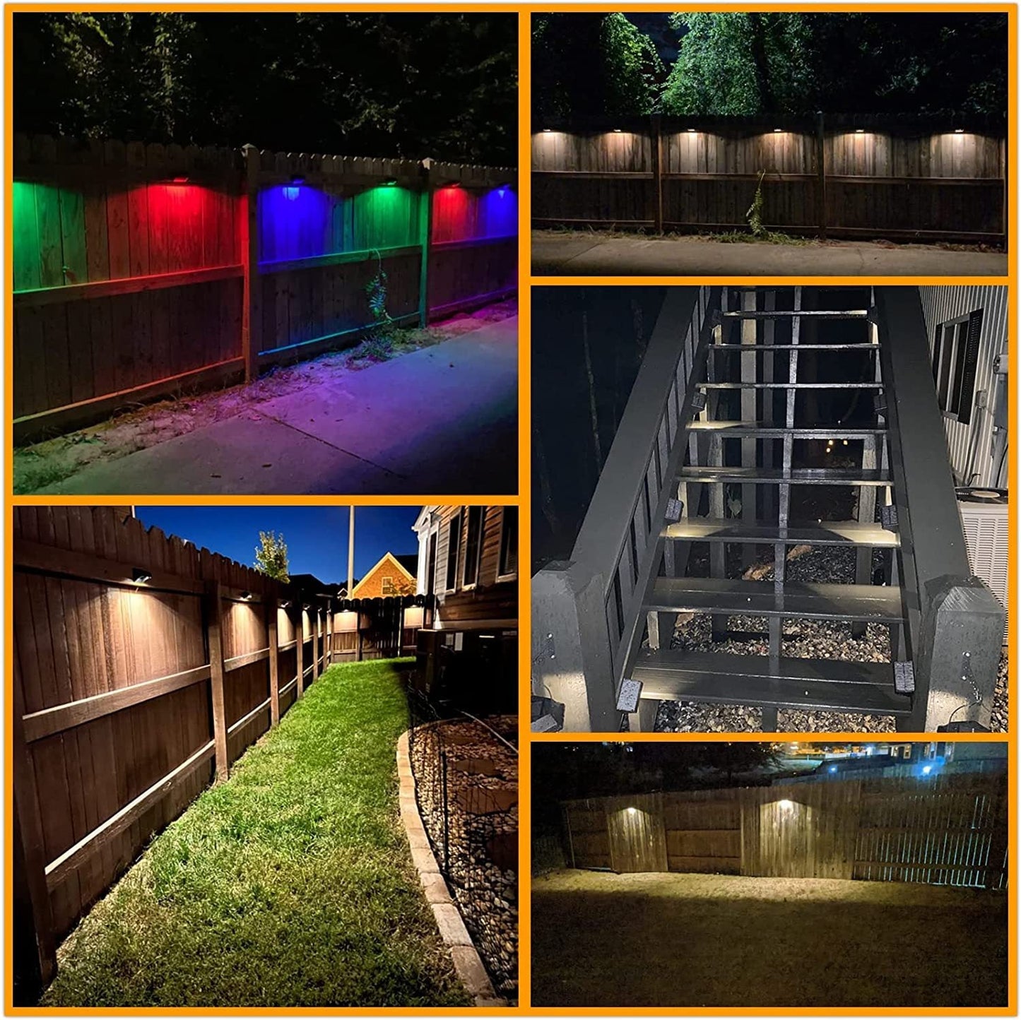 Modern Simplicity Solar Waterproof ABS PS Rectangular LED Wall Sconce Lamp For Outdoor Patio