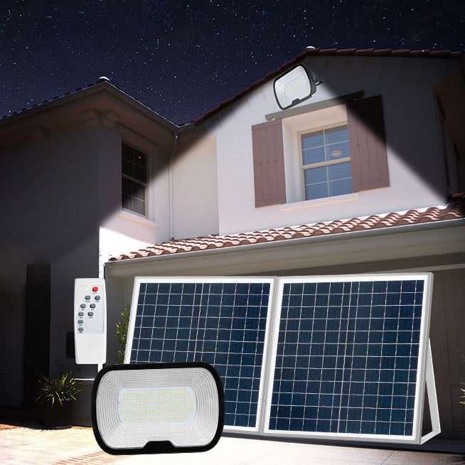 Modern Minimalist Solar Waterproof Aluminum Alloy Glass Rectangular LED Wall Sconce Lamp For Outdoor Patio