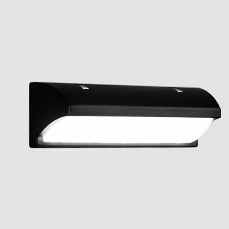 Modern Minimalist Waterproof Aluminum PMMA Rectangular LED Wall Sconce Lamp For Outdoor Patio